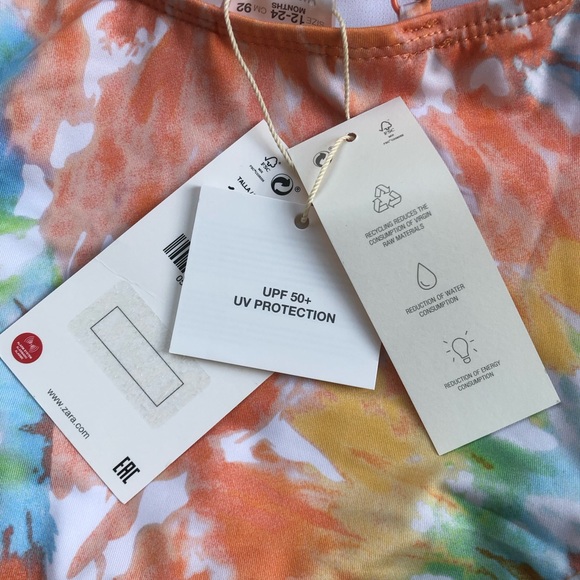 NEW Zara Tie Dye Swinsuit - Picture 4 of 5